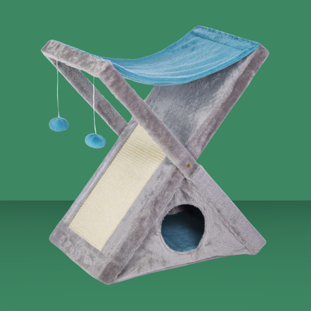 Pet X-tra Fun Kitty Center Blue