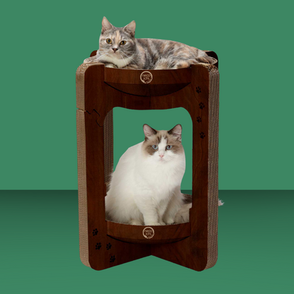 Cozy Cat Scratcher Tower Dark Cherry