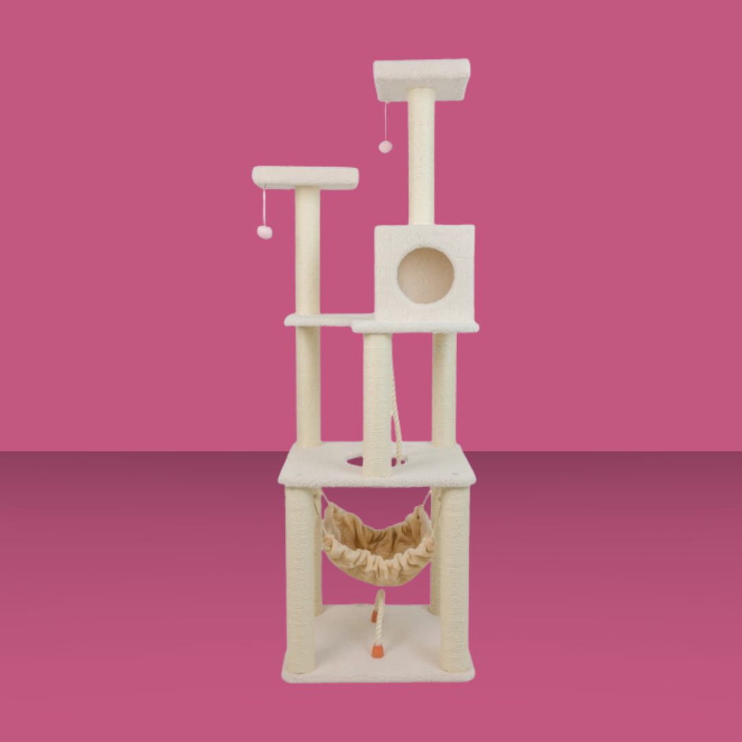 4 Level with Rope & Hammock 73" Cat Tree