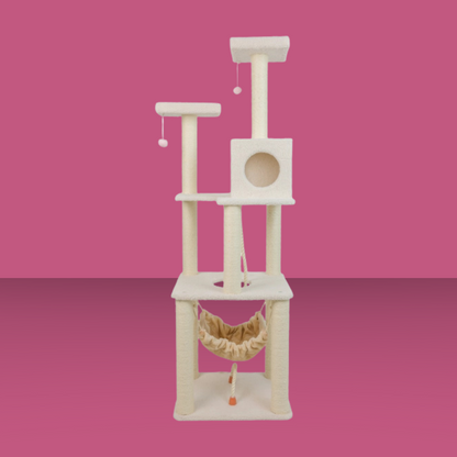 4 Level with Rope & Hammock 73" Cat Tree