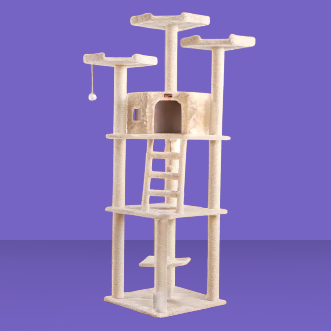 Armarkat Multi-Function Cat Tower Beige