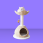 Catry Walk Up Cat Tree with Perch and Basket