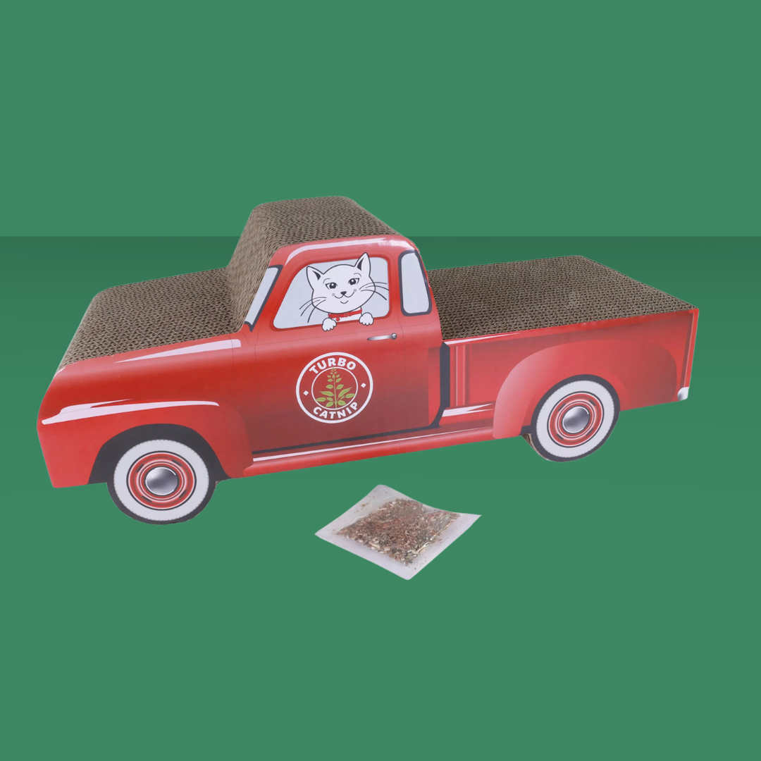 Pet Scratcher Red Truck