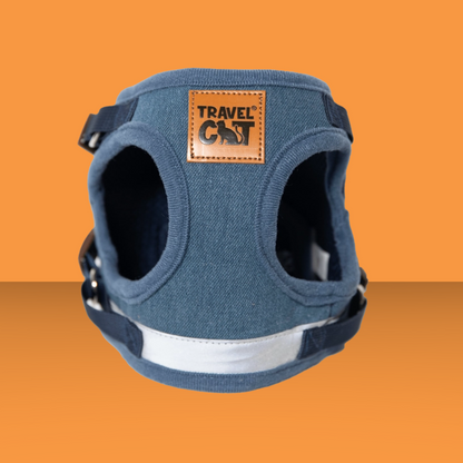 Harness and Leash Set Jean Jacket